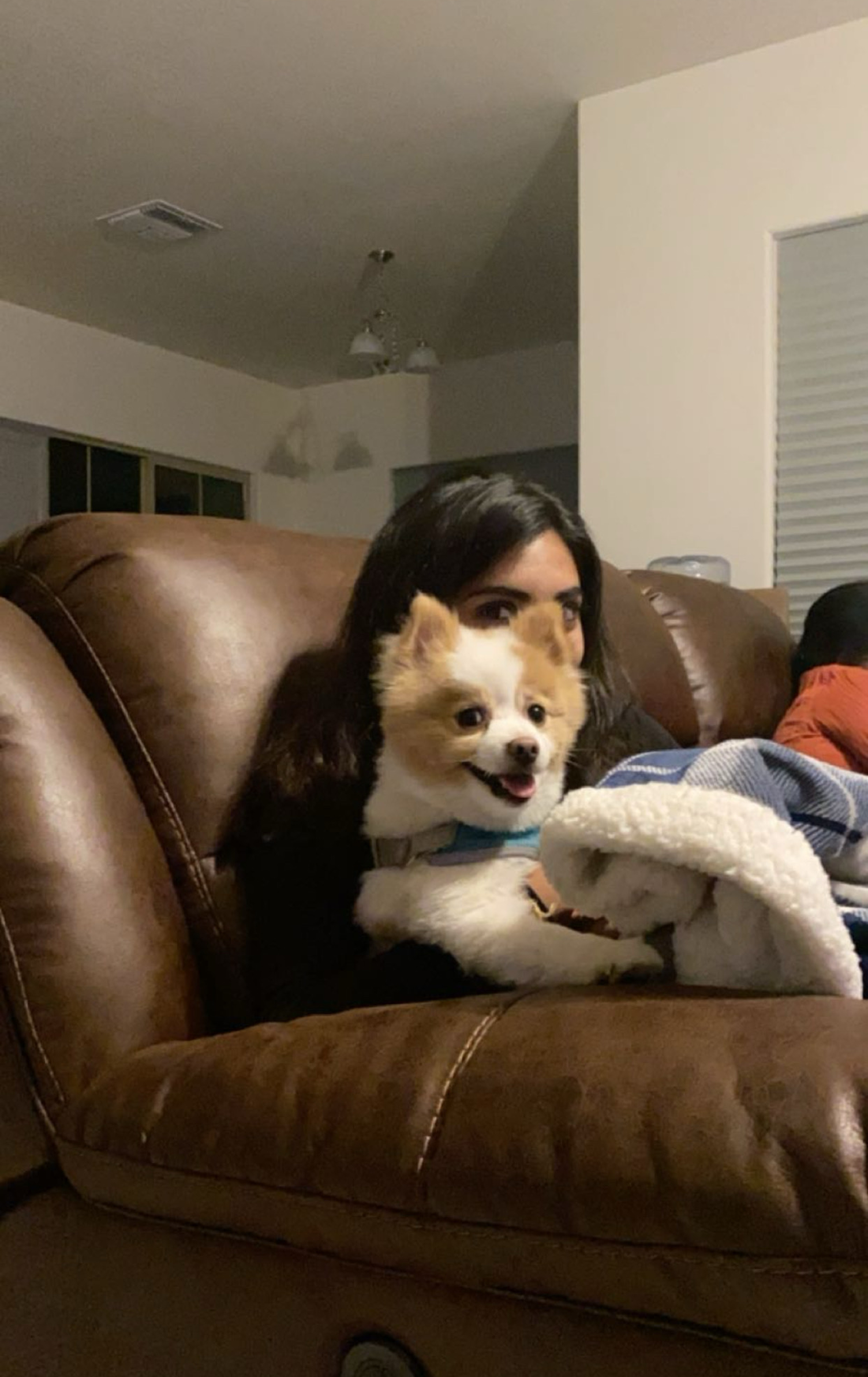 Watching TV with Fluffy